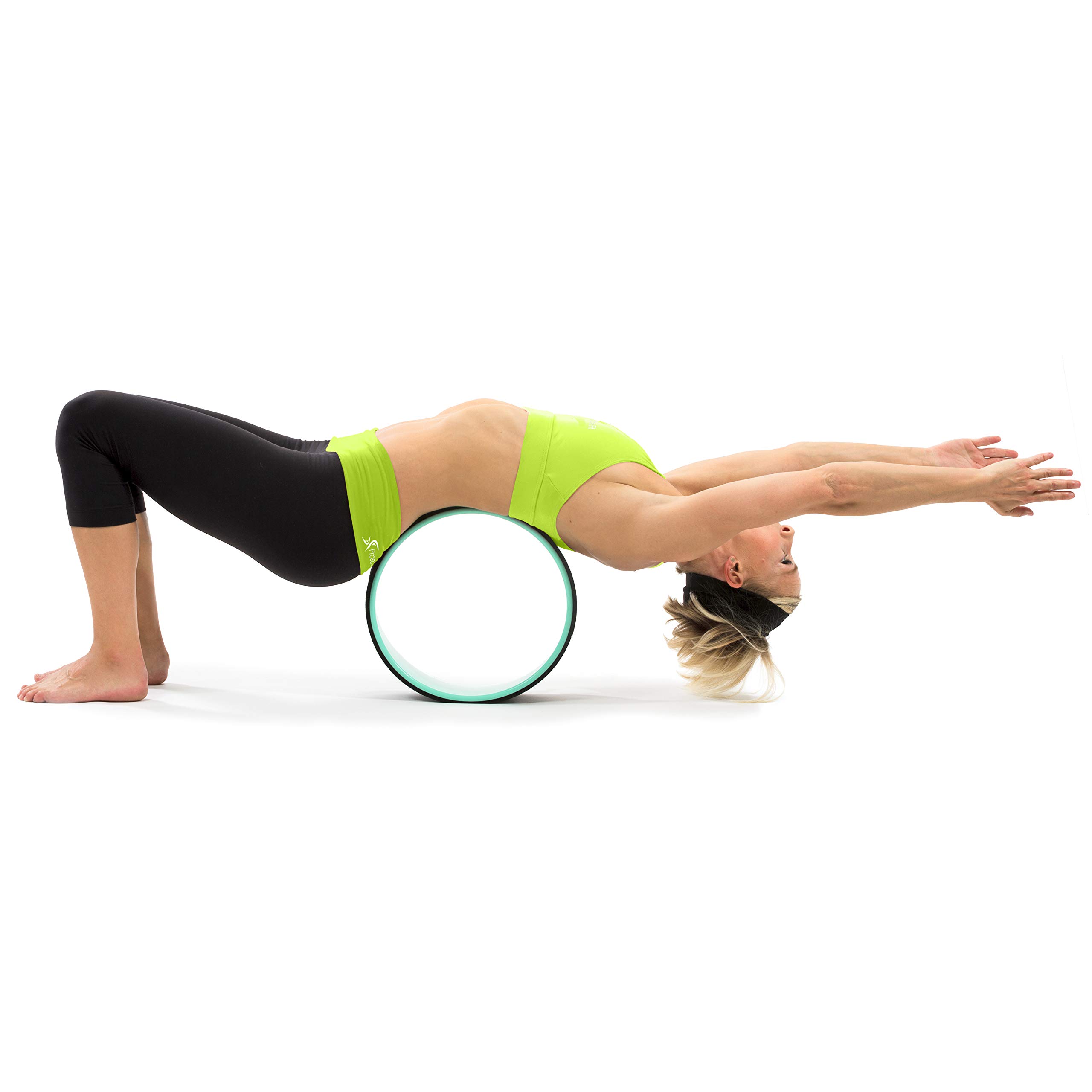 ProsourceFit Yoga Wheel Prop 12” for Improving Yoga Poses, Backbends, Flexibility, Balance, Stretching, Relaxation