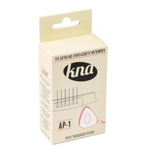 KNA Pickups 6 String Universal Stick-on Piezo Acoustic Instrument Pickup with Volume Control (AP-2),Ivory