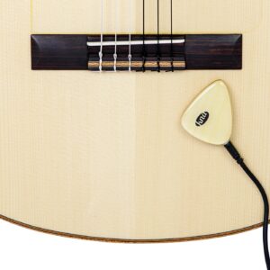 KNA Pickups 6 String Universal Stick-on Piezo Acoustic Instrument Pickup with Volume Control (AP-2),Ivory