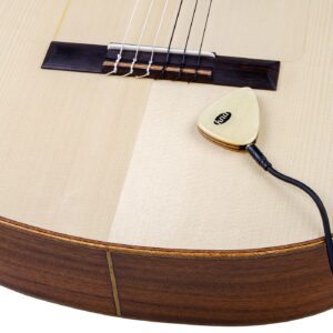 KNA Pickups 6 String Universal Stick-on Piezo Acoustic Instrument Pickup with Volume Control (AP-2),Ivory