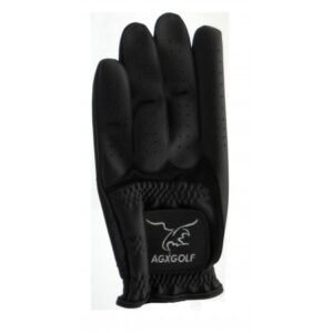 AGXGOLF 6 Pack Black Cabretta Leather Golf Gloves for MEN Who Golf Right Handed (6 Pack)