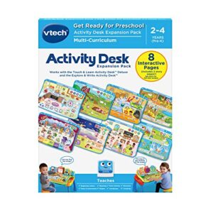 vtech touch and learn activity desk deluxe expansion pack - get ready for preschool (packaging may vary)