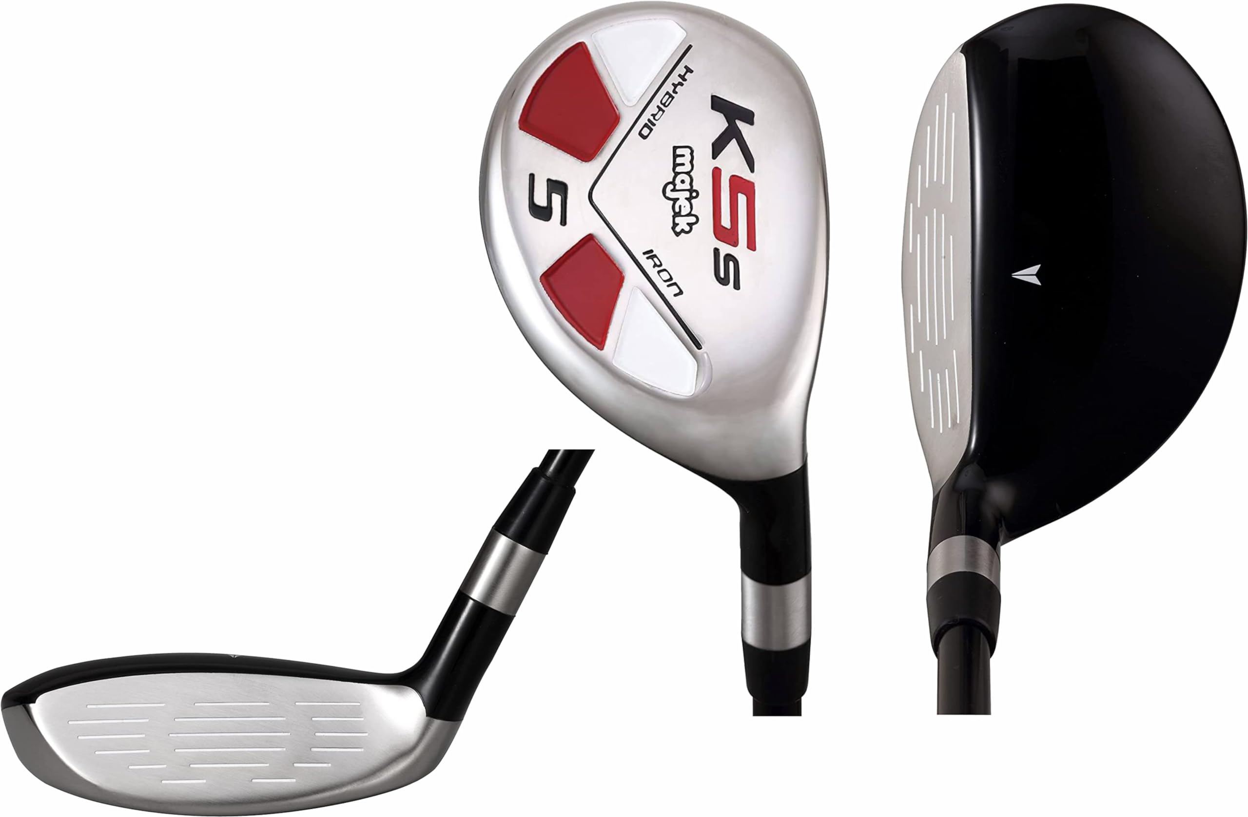 Senior Men’s Majek Golf All Hybrid Partial Set, which includes: #5, 6, 7, 8, 9, PW Senior Flex Right Handed New Utility “A” Flex Club