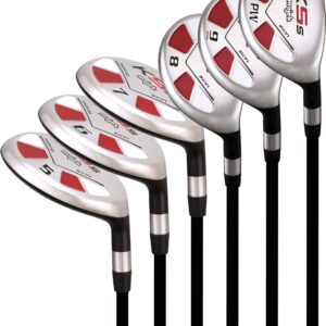 Senior Men’s Majek Golf All Hybrid Partial Set, which includes: #5, 6, 7, 8, 9, PW Senior Flex Right Handed New Utility “A” Flex Club