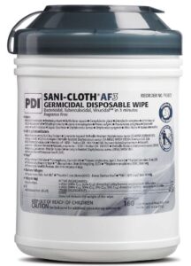 pdi healthcare p13872 sani-cloth af3 germicidal disposable wipe, large, 6" x 6.75" size (pack of 1920)