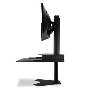 The Duke Standing Desk Converter for Dual Monitors Up to 30 lbs w/VESA Mount - Made in The USA