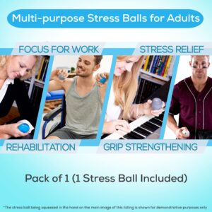 Serenilite Stress Balls, Anxiety Relief Items, Grip Strength Trainer, Meditation Accessories, Physical Therapy Equipment, Fidget Ball, Stress Balls for Adults, Hand Grip Strengthener