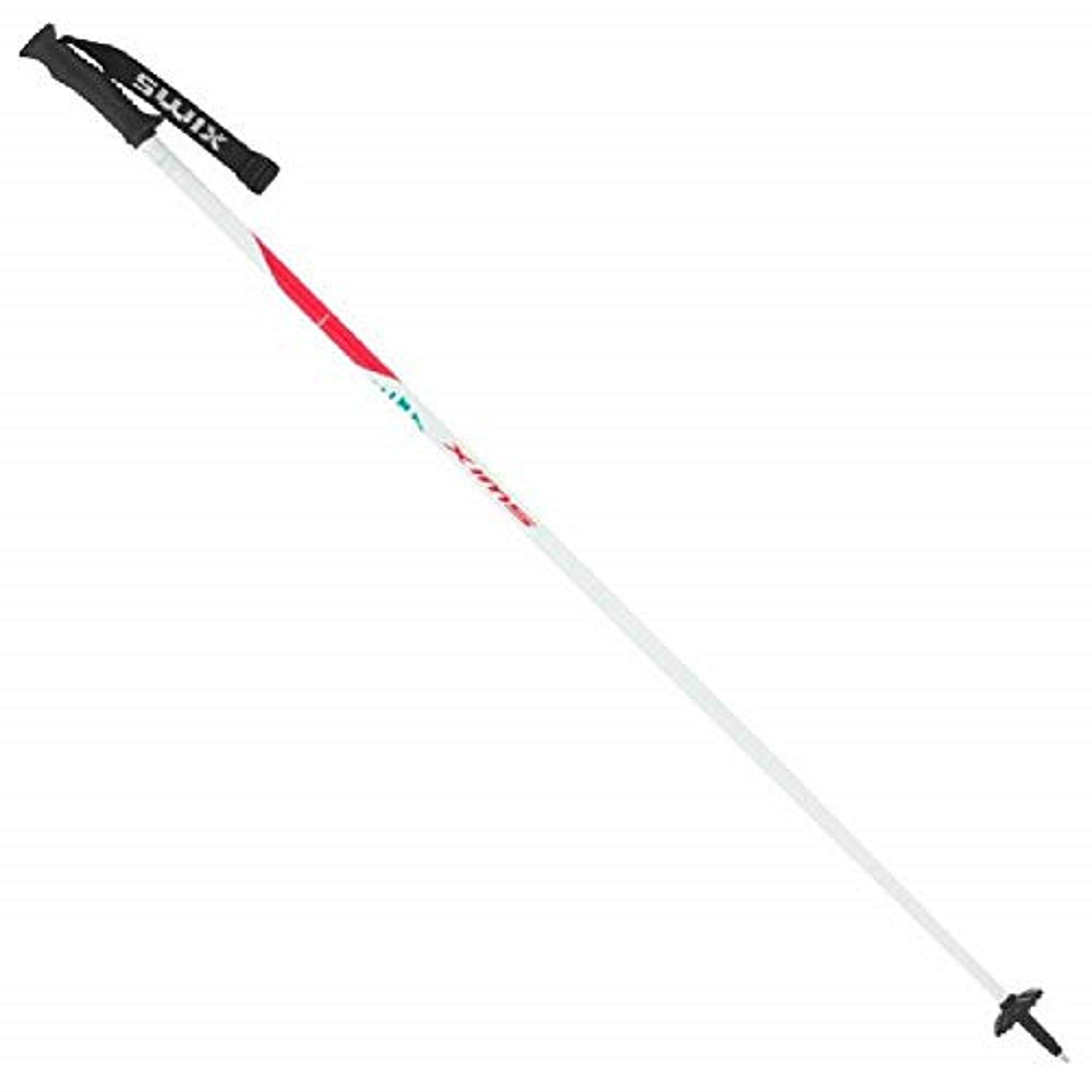 Swix Women's Techlite Performance Aluminum Ski Pole, 110, White/Red/Blue