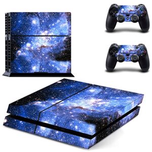 uushop starry sky vinyl skin decal cover for sony playstation 4 ps4 console sticker