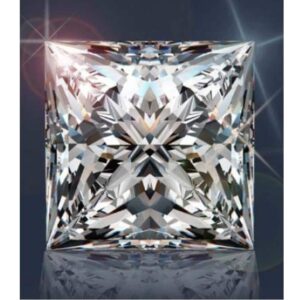 Venetia Realistic Supreme Princess Cut 3 Stones Simulated Diamond Ring 925 Silver Platinum Plated cz cubic zirconia 3NSQ8