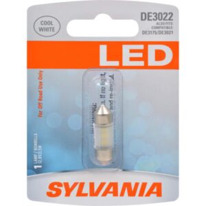 SYLVANIA - DE3022 31mm Festoon LED White Mini Bulb - Bright LED Bulb, Ideal for Interior Lighting - Map, Trunk, Cargo and License Plate (Contains 1 Bulb)