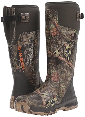 LaCrosse Alphaburly Pro 18" Hunting Boots for Men Featuring Waterproof Rubber, Adjustable Gusset, and EVA Footbed, Mossy Oak Break-Up Country - 9 M