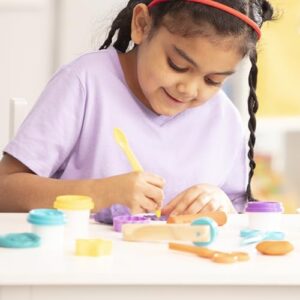 Melissa & Doug Clay Play Activity Set - With Sculpting Tools and 8 Tubs of Modeling Dough - Arts And Crafts For Kids, Clay Kits For Ages 3+