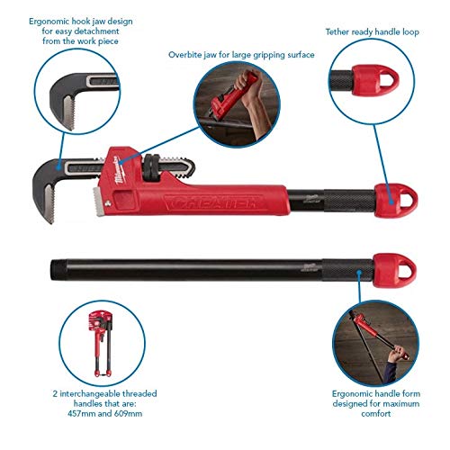 Milwaukee 48-22-7314 CHEATER Adaptable Pipe Wrench