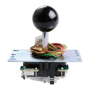 SANWA JLF-TP-8YT Joystick Black Original - for Arcade Jamma Game 4 & 8 Way Adjustable, Compatible with Catz Mad SF4 Tournament Joystick (Black Ball Top), Use for Arcade Game Machine Cabinet S@NWA