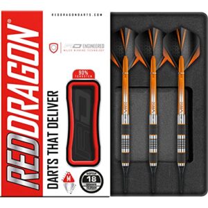 red dragon amberjack 1 soft tip: 18g - tungsten soft tip darts set with flights and stems