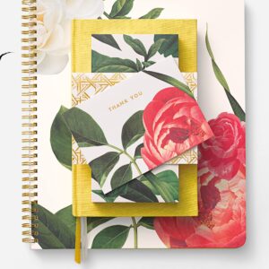 Kate Spade New York Large Spiral Notebook 11" x 9.5" with 160 College Ruled Pages, Floral