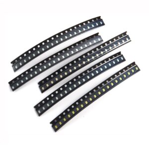 chanzon (5 colors x 20 pcs = 100 pcs 0805 smd led diode lights assorted kit (mini chip 2.0mm x 1.2mm for pcb dc 20ma) super bright lighting bulb lamps electronics components light emitting diodes