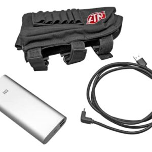 ATN Power Weapon Kit 20,000mAh Battery Pack w/USB Connector, provides up to 22 hrs of continuous use Black