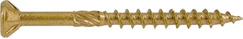 Power Pro 967775 Wood Screws, #8 x 2", Premium Outdoor Deck Screws, Rust Resistant, Epoxy Coated Bronze, 3000pcs Box