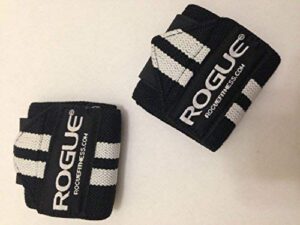 rogue fitness wrist wraps, short 12", black, power/weight lifting