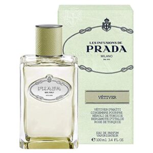 prada les infusions vetiver, eau de parfum, clear, 3.4 ounce