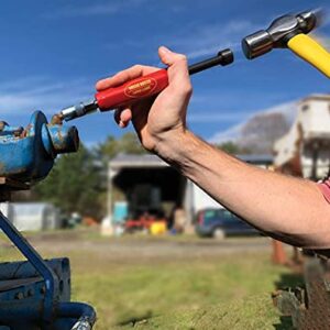 Grease Buster® - The Original, Made in The USA by LockNLube! Cleans and flushes Out Old Dried Grease from Fittings, pins, shafts, bushings, and Joints. Uses penetrating Fluid and Hydraulic Pressure.