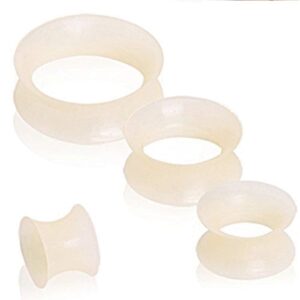 Outstanding Double Flared Ultra Thin Silicone Earskin Flesh Tone WildKlass Plug