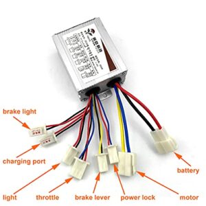 L-faster 24V36V 350W Electric Brush Motor Speed Controller for e-Bike Conversion kit (24V350W)