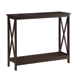 Convenience Concepts Oxford Console Table with Shelf, Espresso