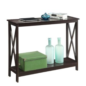 Convenience Concepts Oxford Console Table with Shelf, Espresso