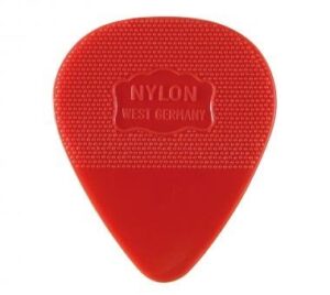 herdim guitar pick red medium marked w. germany