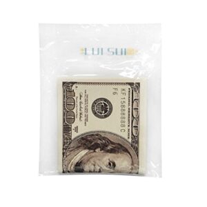 LUI SUI Men Us Dollar Bill Wallet Billfold Leather Credit Card Photo Holder