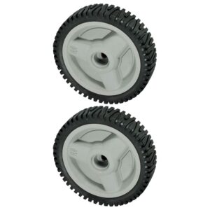 2 Pack Genuine Husqvarna 532401274 8" x 1.75" Wheel Replaces 401274 401274X460 Gray OEM