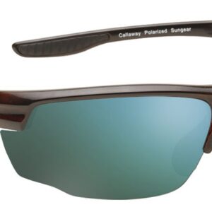 Callaway Sungear Kite Polarized Sunglasses Golf Eye Protection, Tortoise & Gray/Green Mirror