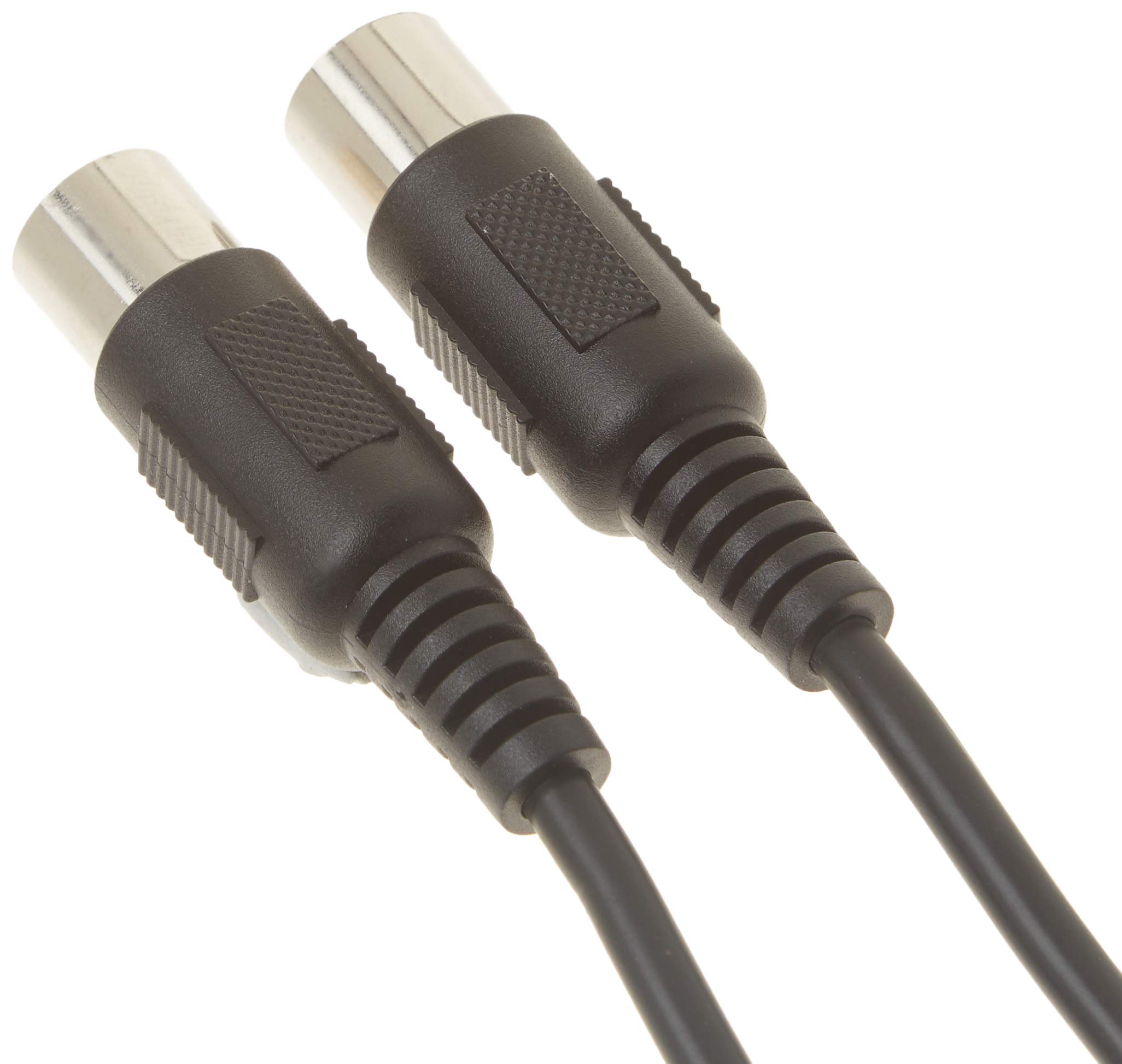 MIDI Cable with 5 Pin DIN Plugs 3 Feet (ft) Black (4 Pack)