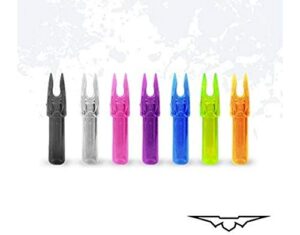 black eagle standard nock - for carnivore, outlaw, zombie slayer, vintage carbon arrows (fluorescent green)