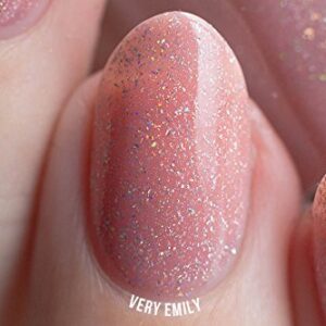 ILNP Sweet Pea - Seashell Pink Holographic Sheer Jelly Nail Polish