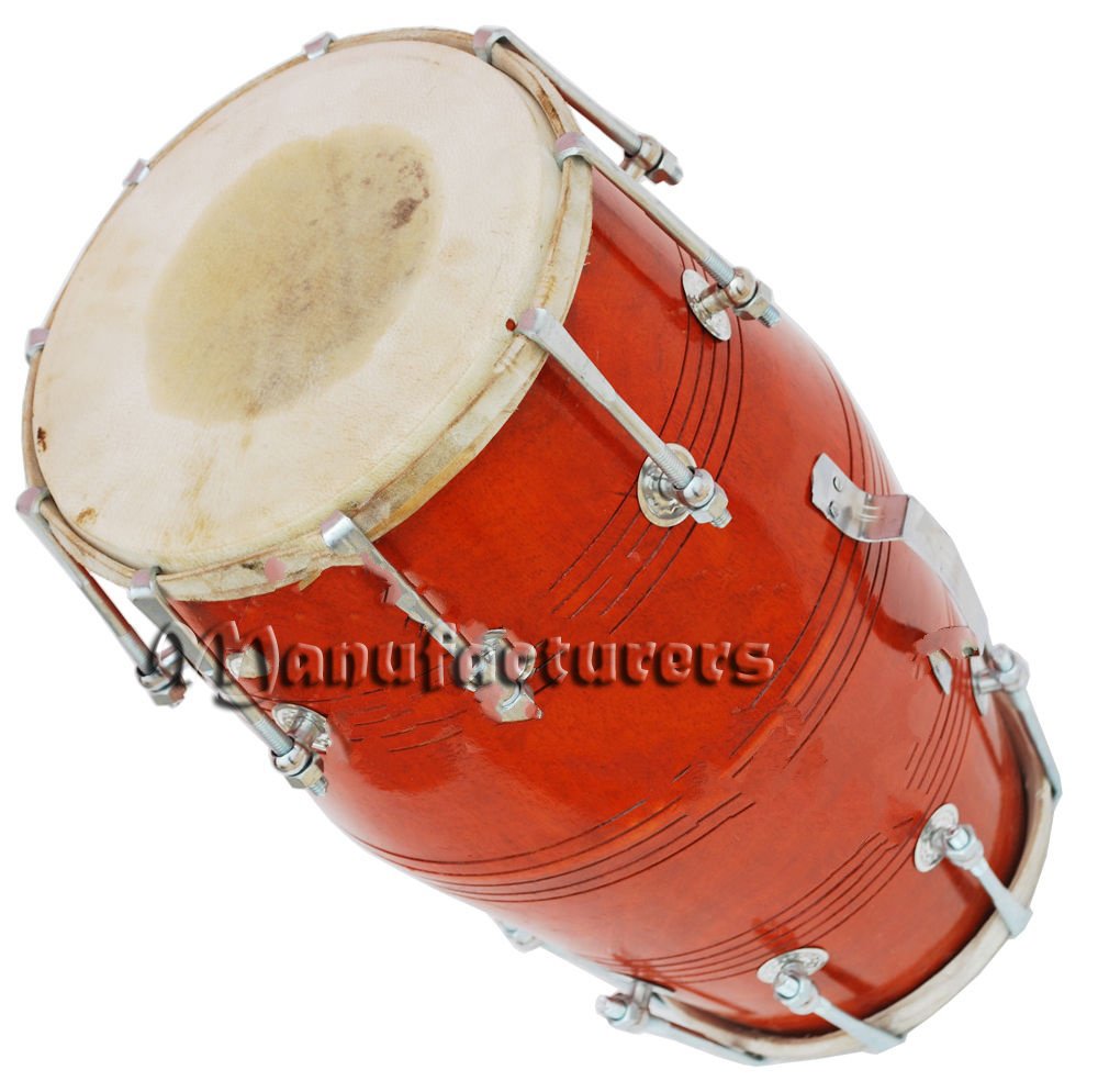 Dholak Drums 18 Bolt Tuned Made With Mango Wood Dholki Yoga Bhajan Kirtan Mantrared