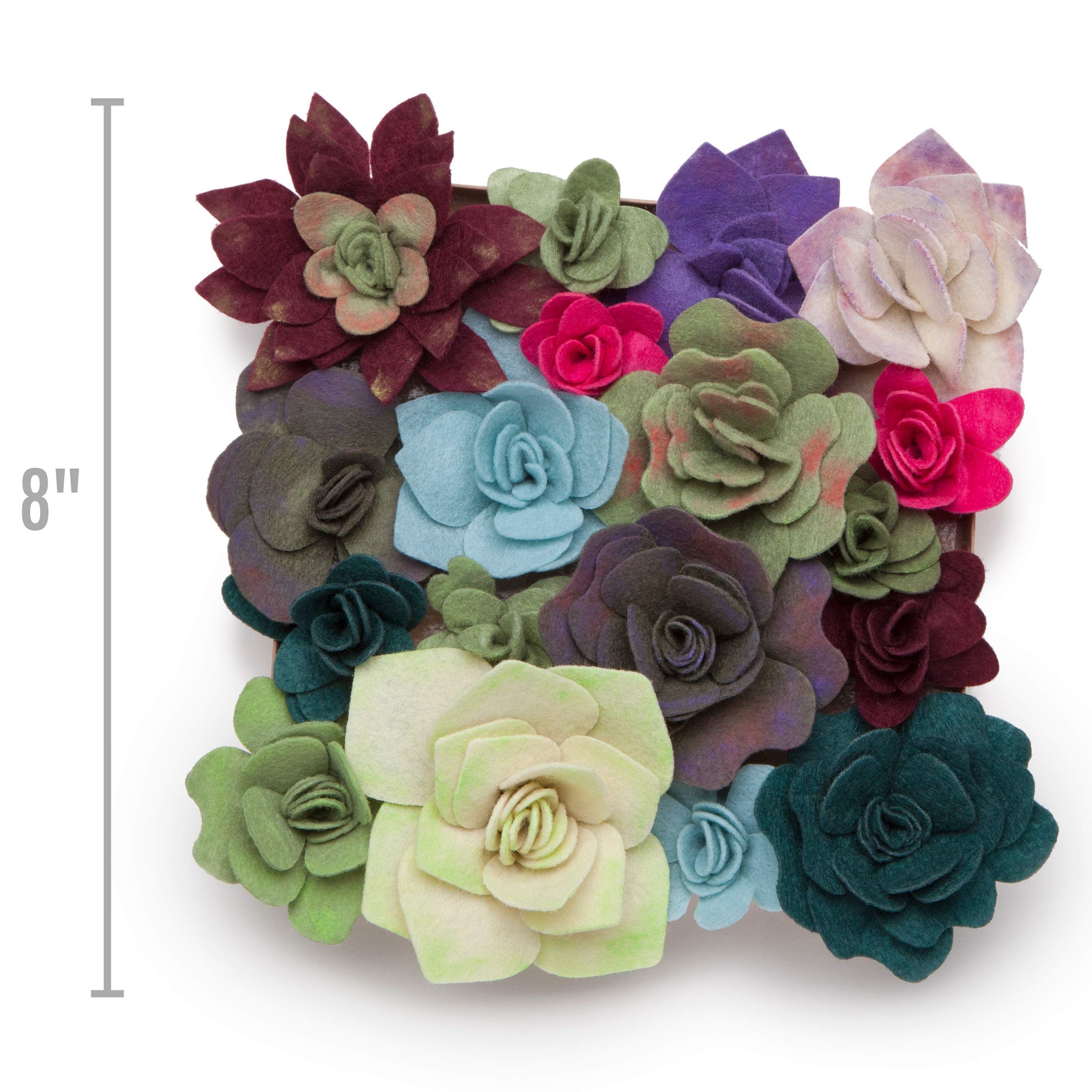 Craft Crush — Felt Succulents Craft Kit — Display Kit — Fun & Easy — Ages 13+, Small