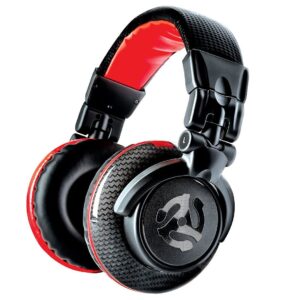 numark red wave carbon headphones, black