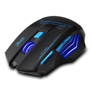 Zelotes Wireless Mouse for Laptop,2400 DPI 2.4GHz Ergonomic Mouse,7 Buttons USB Cordless Computer Mouse,Wireless Gaming Mouse,Portable Mice for PC,Mac Black