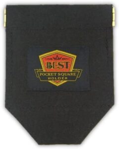 best pocket square holder, black, size one size