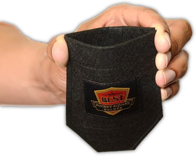 Best Pocket Square Holder, Black, Size One Size