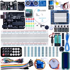 ELEGOO UNO Project Super Starter Kit with Tutorial and UNO R3 Board Compatible with Arduino IDE