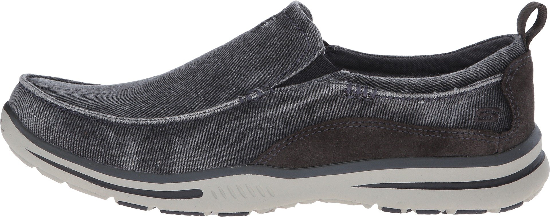 Skechers Men's Relaxed Fit Elected Drigo Slip-On Loafer,Charcoal,13 3E US