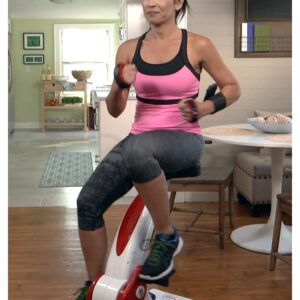 ExerSeat - Compact Hands Free Stationary Exercise Bike is Easy and Fun to Use.