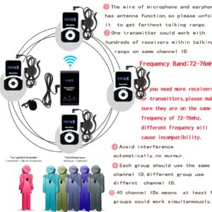 EXMAX EX-100T EX-100 Transmitter + Microphone Only for EX-100 Wireless Tour Guide System Receivers Church Translation Simultaneous Interpreting Teaching Conference Travel Museum Tour(1 Transmitter)