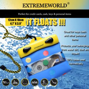 EXTREMEWORLD Dry Bag TPU Waterproof Case Bag Multi Purpose Polka Dot Wallet (4.7" x 3.9", Y1210)