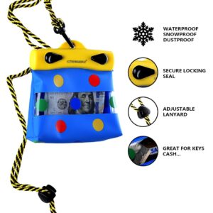 EXTREMEWORLD Dry Bag TPU Waterproof Case Bag Multi Purpose Polka Dot Wallet (4.7" x 3.9", Y1210)